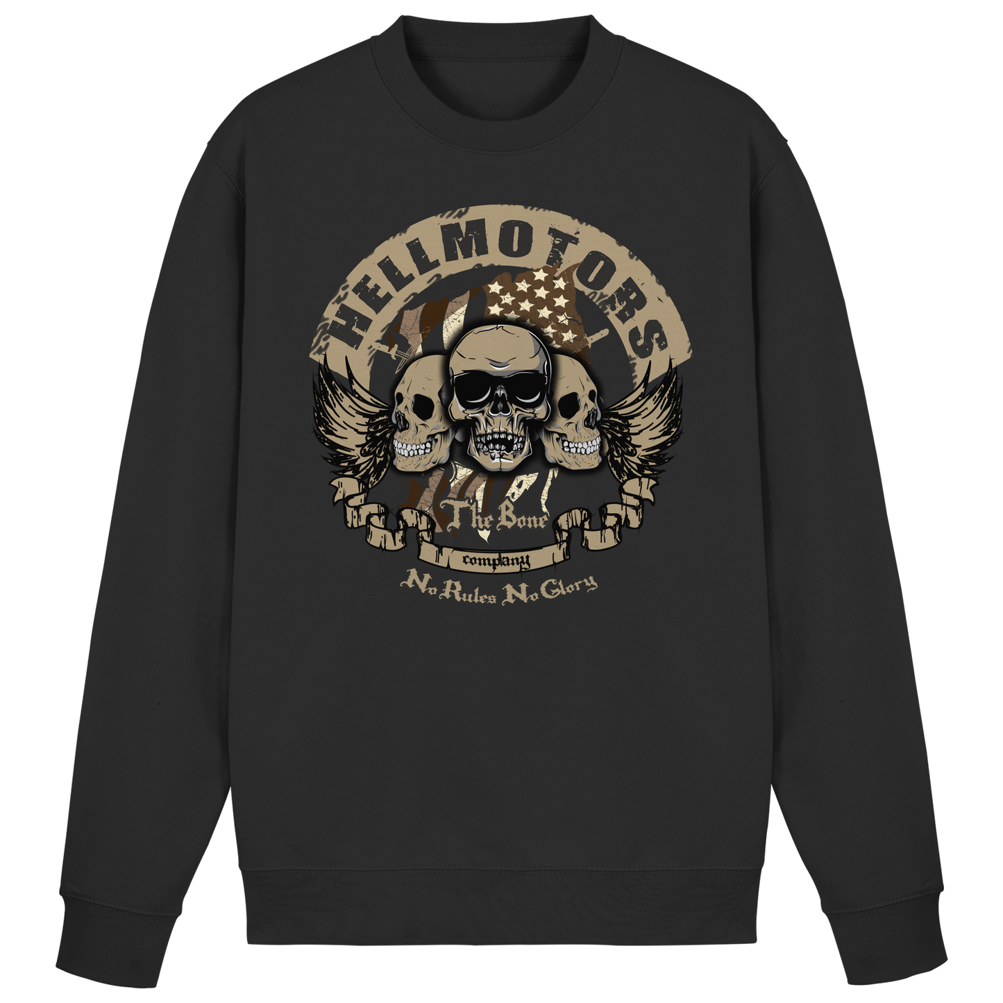 Skull Biker Sweater – Vintage Motorcycle Sweatshirt| HELLMOTORS (Kopie)