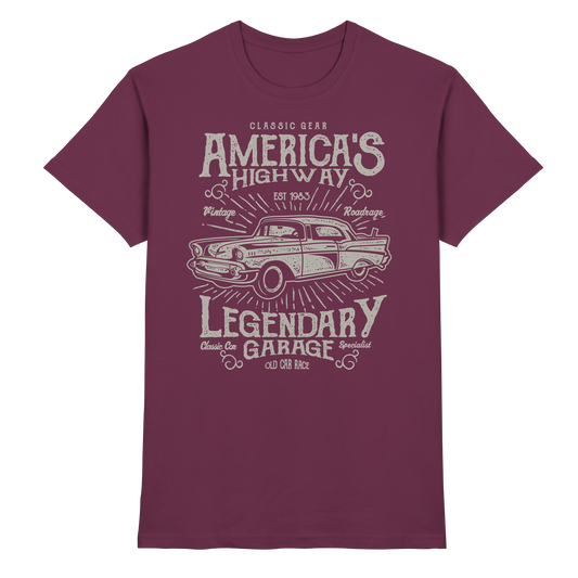 Americas Highway Legendary Garage - Premium Shirt
