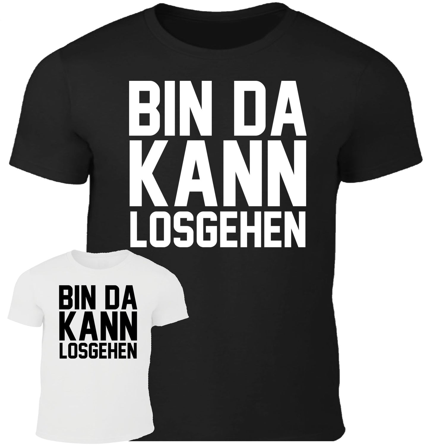 Bin da, kann losgehen - Fun Herren Shirt - Hellmotors