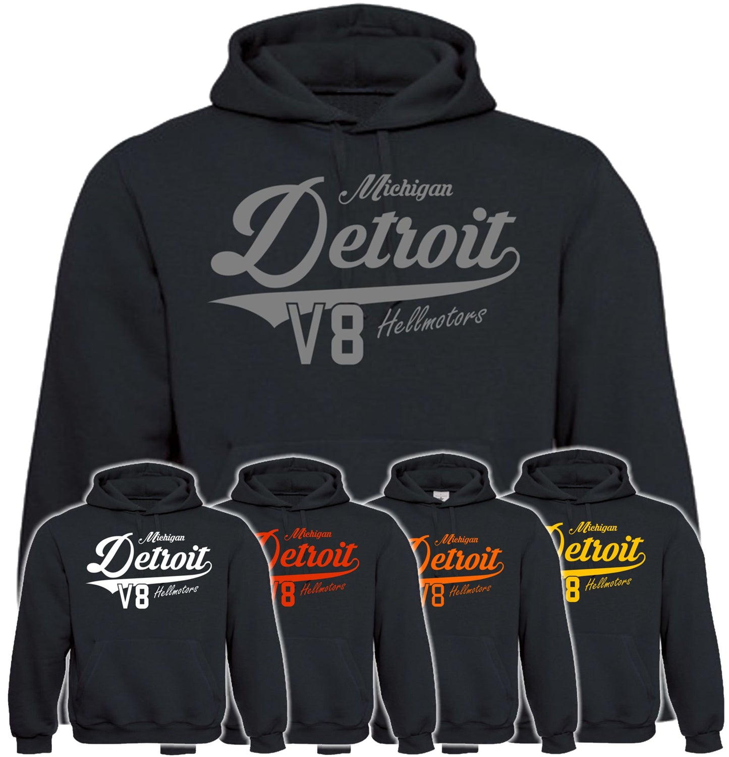 Detroit V8 - Hoodie