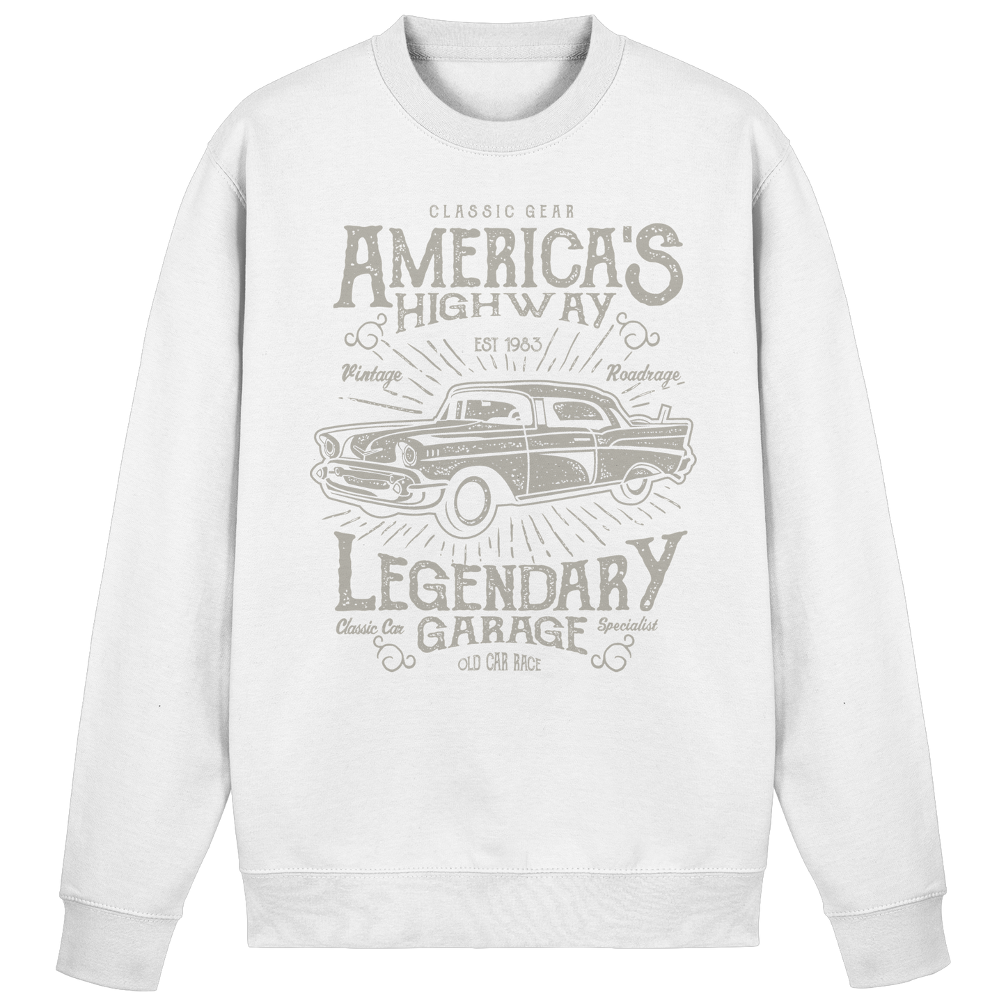 Americas Highway Legendary Garage - Premium Sweatshirt