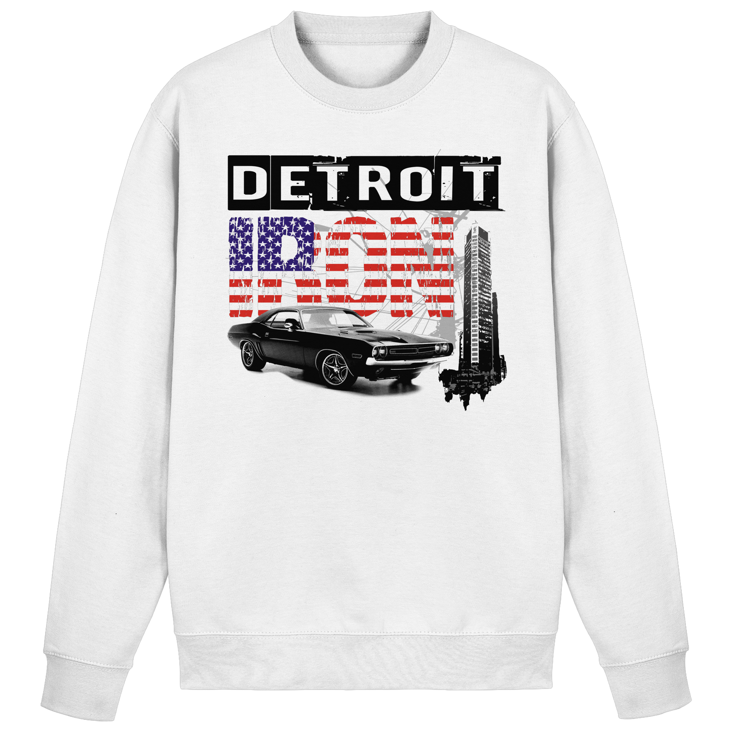 Muscle Car Sweater Detroit – Vintage US Car Sweatshirt | HELLMOTORS