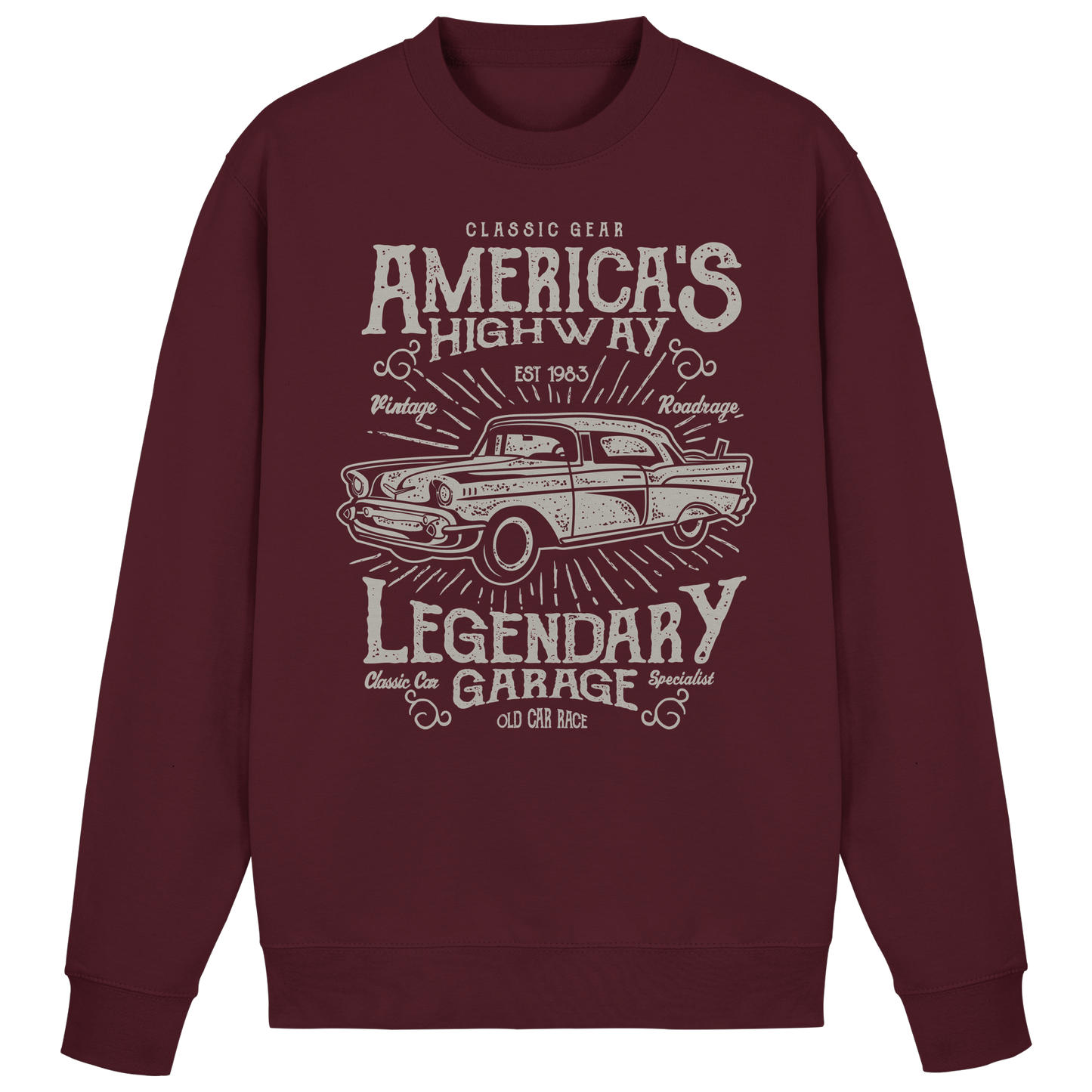 Americas Highway Legendary Garage - Premium Sweatshirt