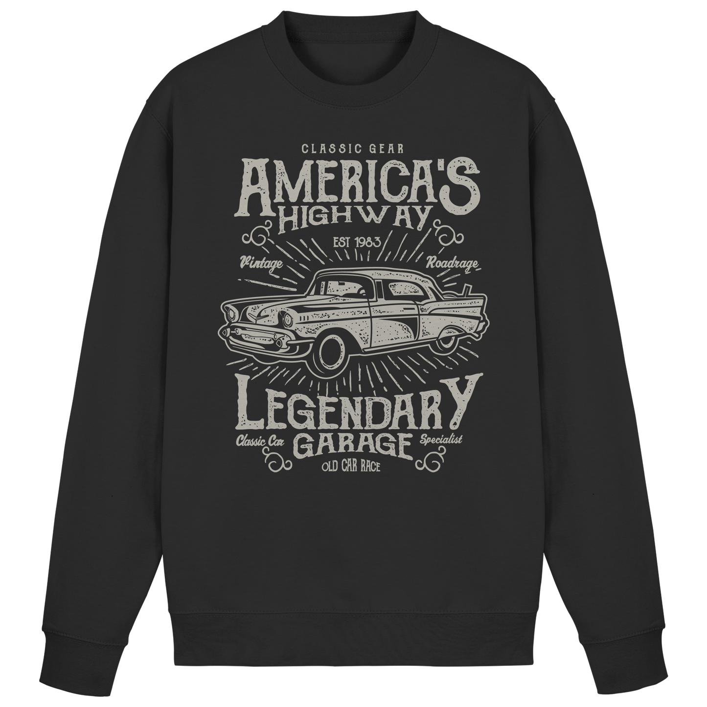 Americas Highway Legendary Garage - Premium Sweatshirt