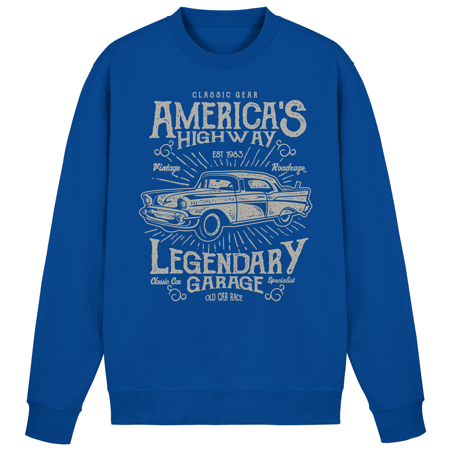 Americas Highway Legendary Garage - Premium Sweatshirt