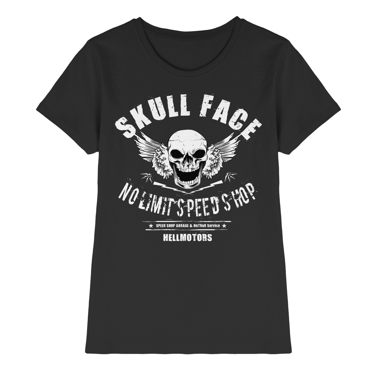 Skull Face Garage - Ladies Premium Shirt