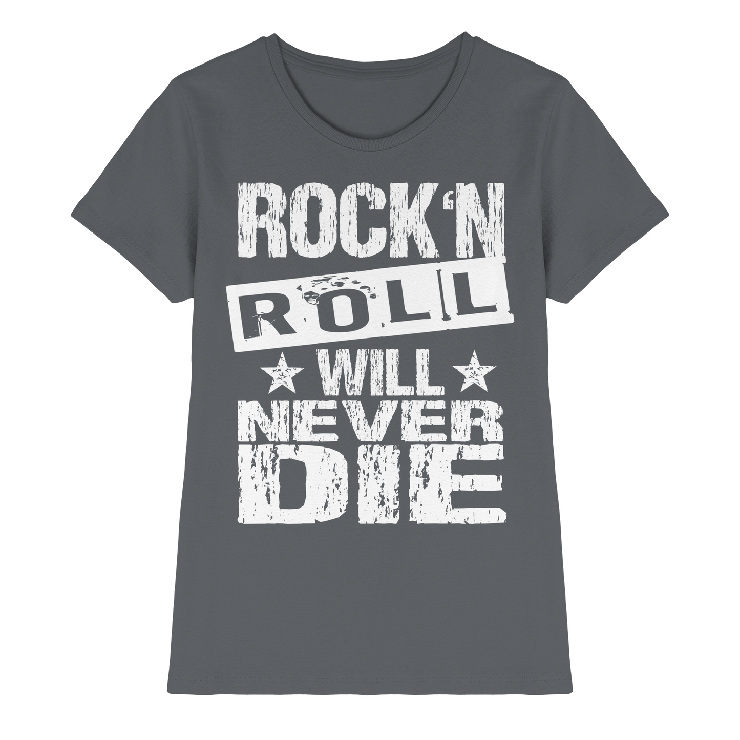 Rock n Roll will never die - Ladies Premium Shirt