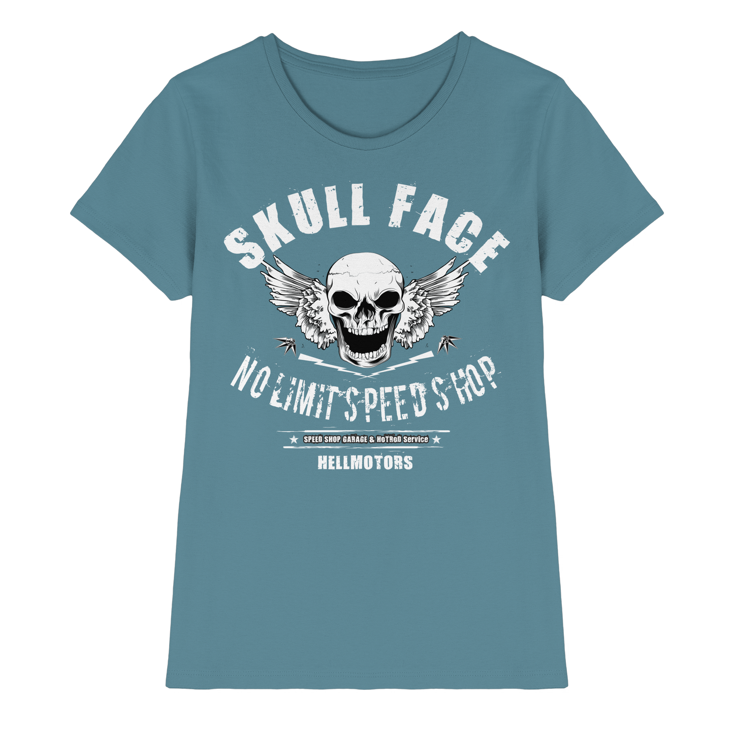 Skull Face Garage - Ladies Premium Shirt