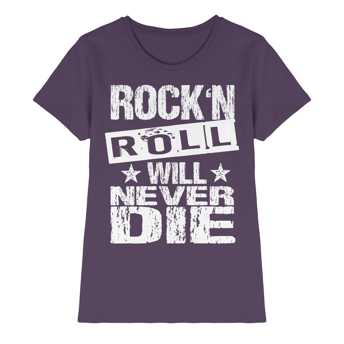 Rock n Roll will never die - Ladies Premium Shirt