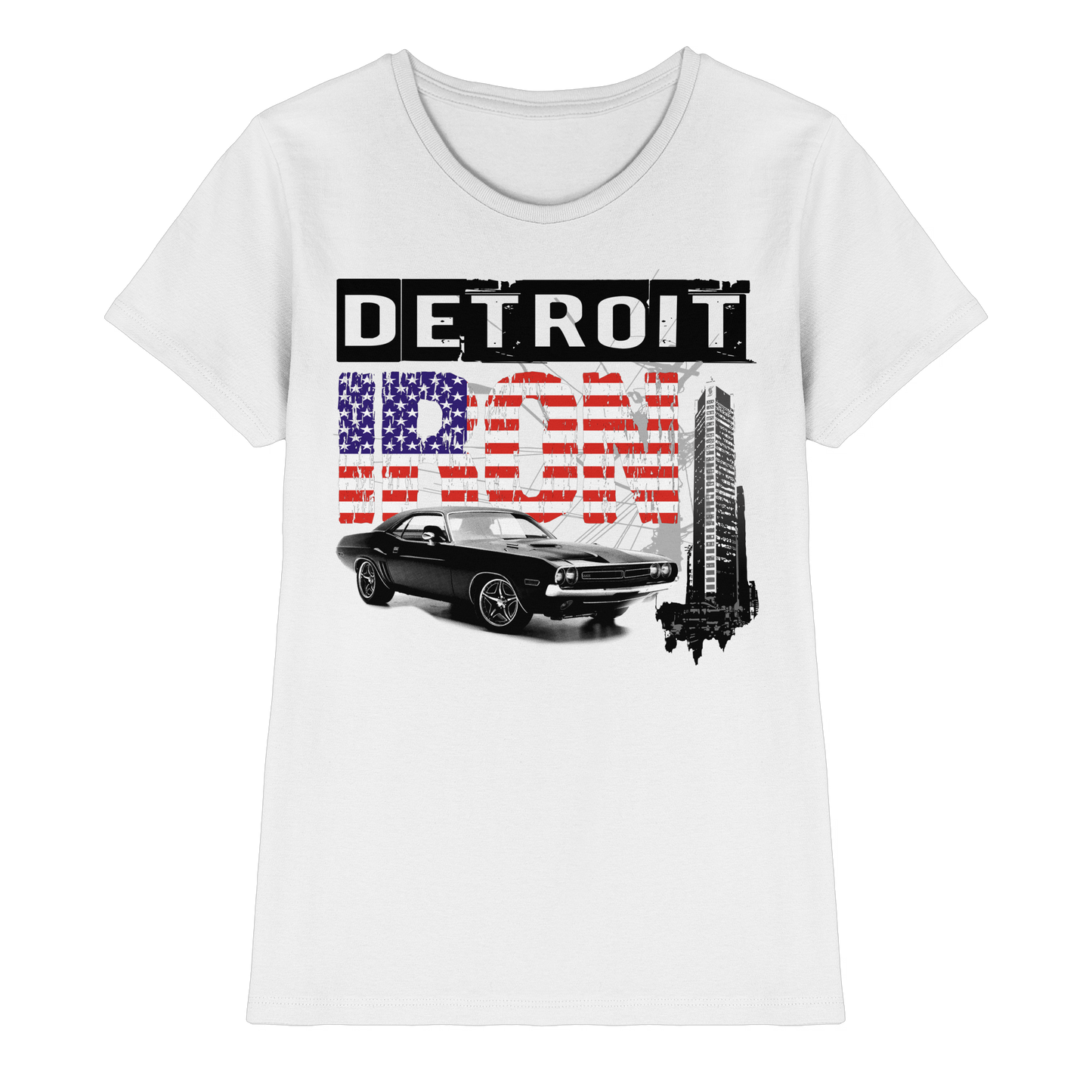 Muscle Car T-Shirt Detroit – Vintage US Car Shirt | HELLMOTORS