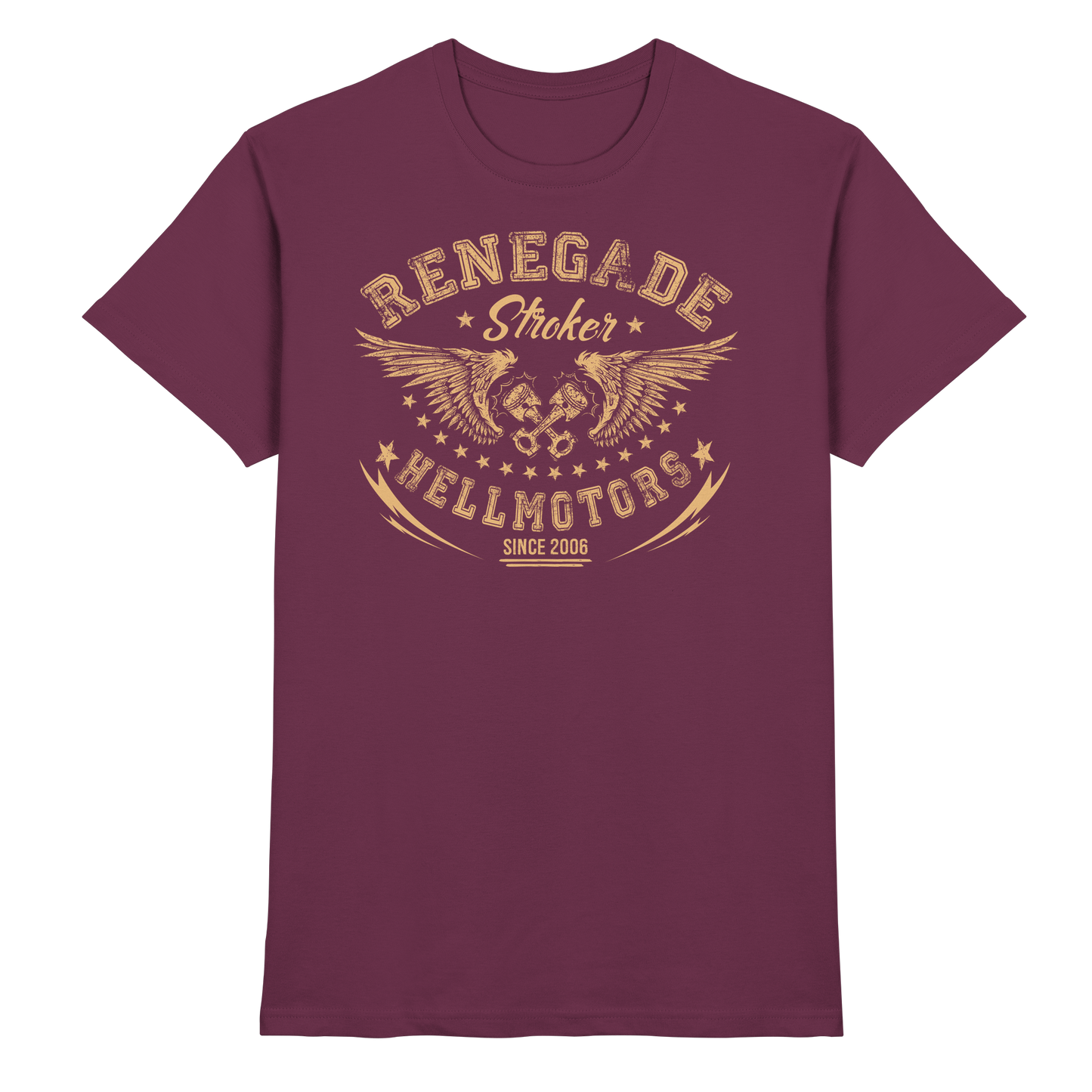 Renegade Herren Oldschool Biker USCar T-Shirt Rocknroll - Premium Shirt
