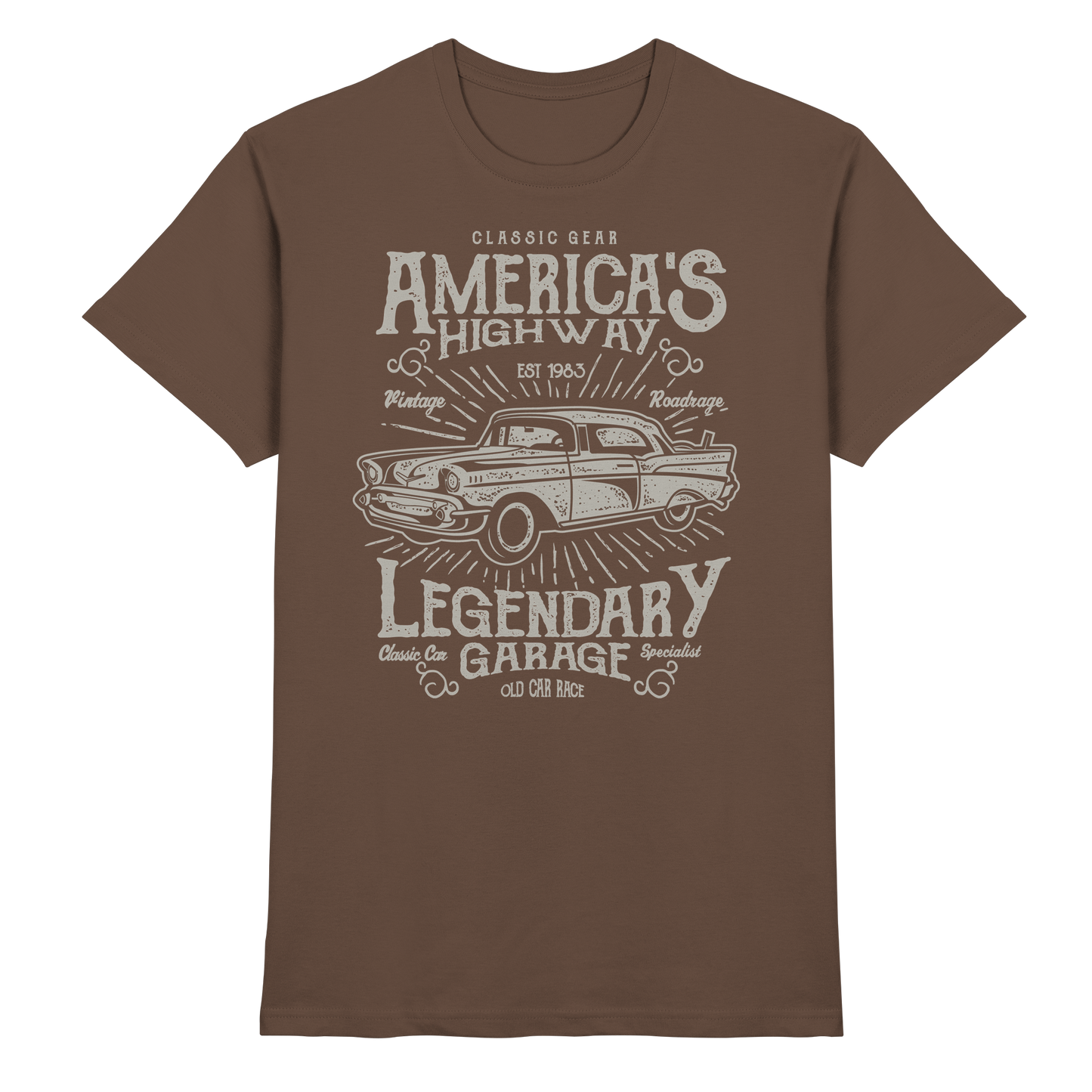 Americas Highway Legendary Garage - Premium Shirt