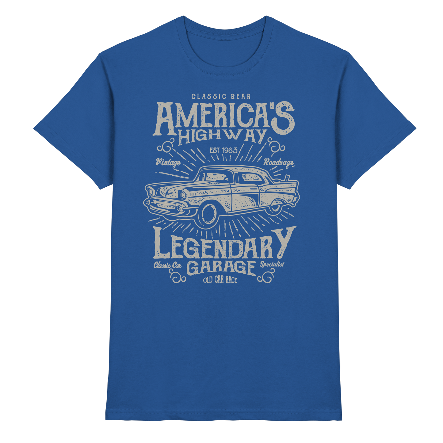 Americas Highway Legendary Garage - Premium Shirt