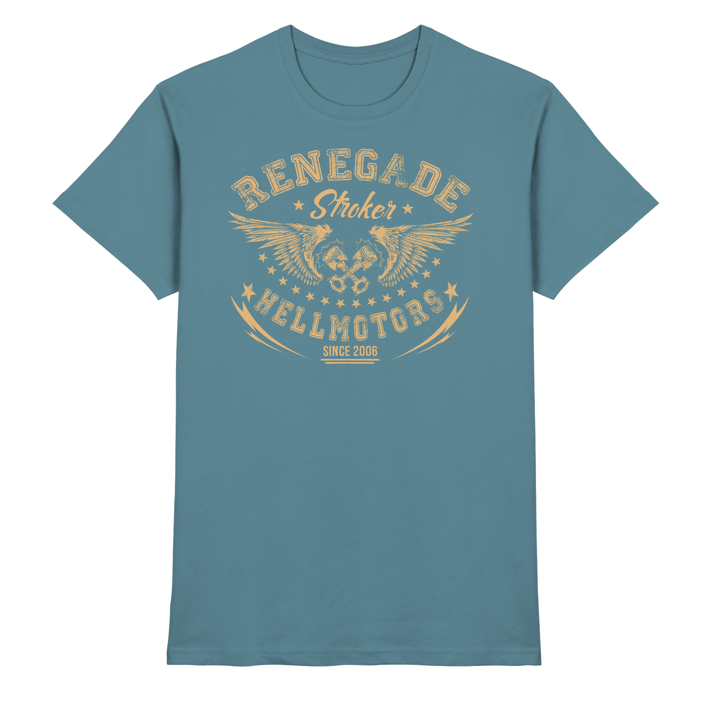 Renegade Herren Oldschool Biker USCar T-Shirt Rocknroll - Premium Shirt