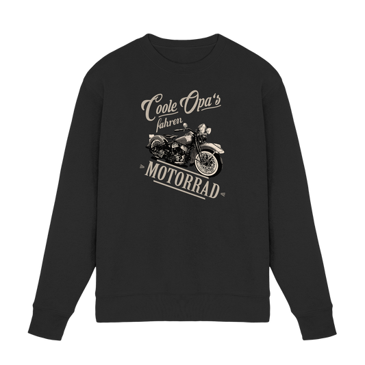 Coole Opas fahren Motorrad - Premium Sweatshirt