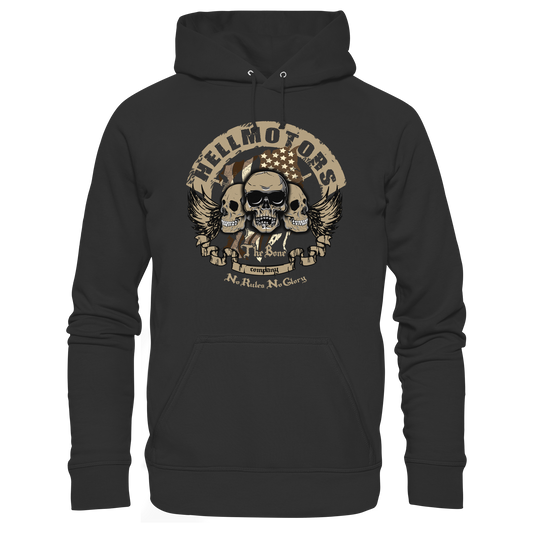 Skull Biker Hoodie– Vintage Motorcycle Hoodie| HELLMOTORS