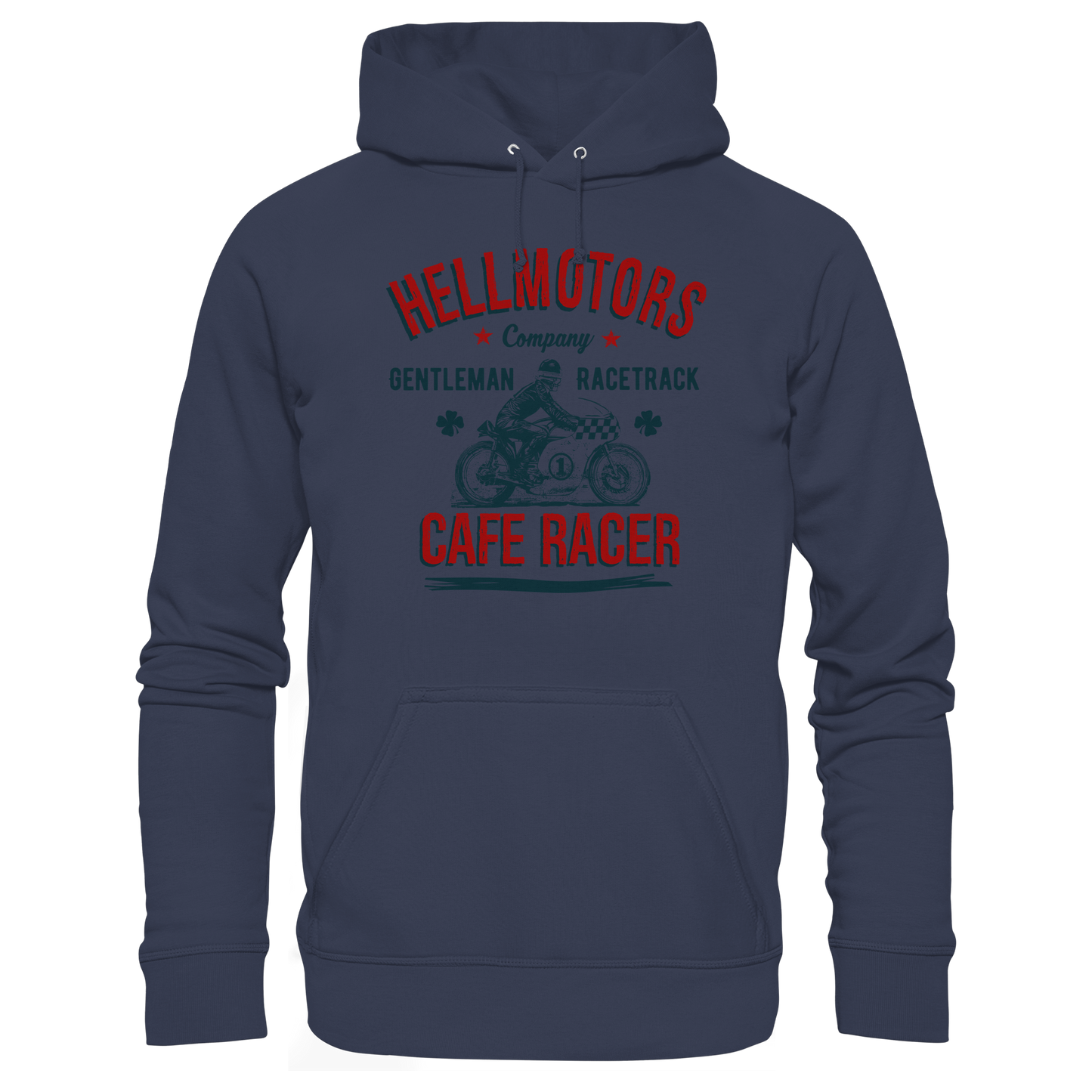Gentleman Racer Hoodie– Classic Motorcycle Spirit | HELLMOTORS