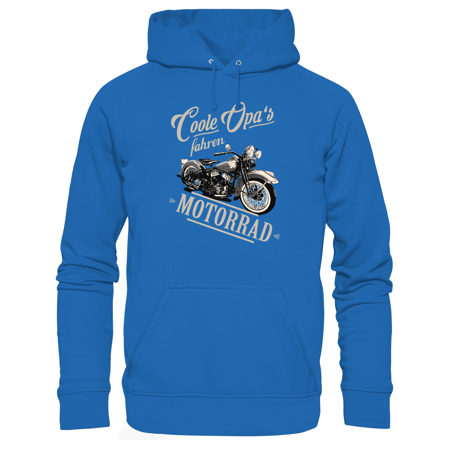 Coole Opas fahren Motorrad - Premium Hoodie