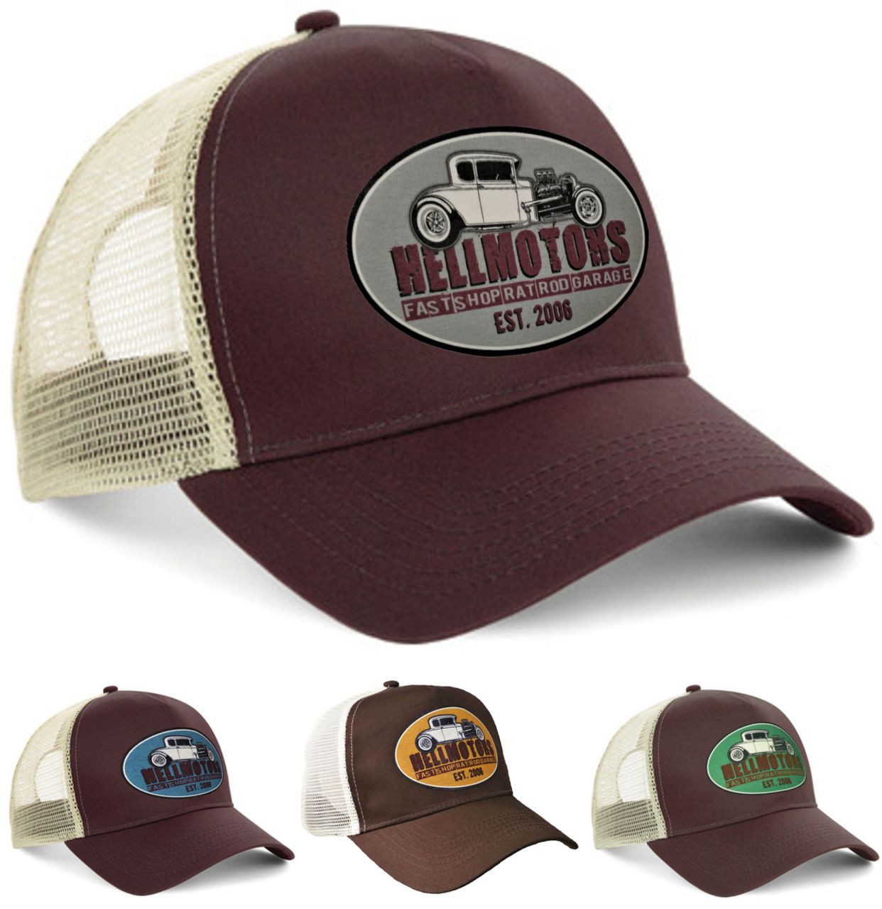 Trucker Cap Hot Rod Shop Choco
