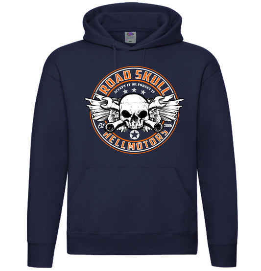 Road Skull farbig - Hoodie