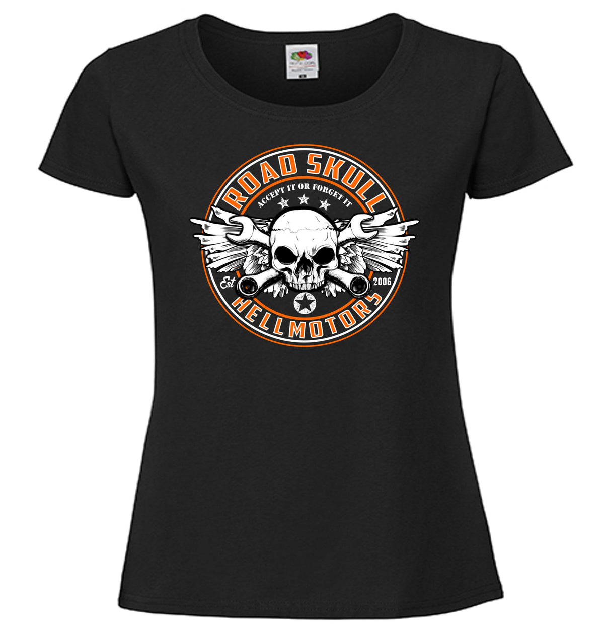 Road Skull farbig - Damen Shirt