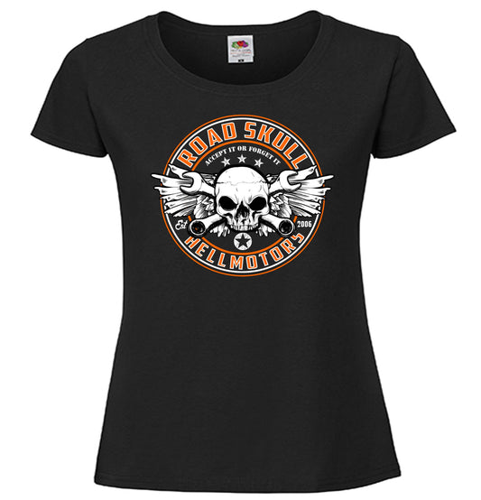 Road Skull farbig - Damen Shirt