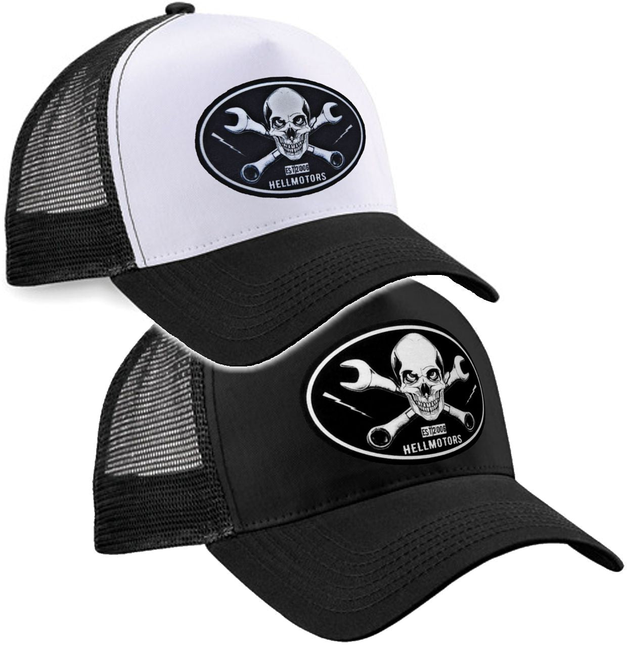 Trucker Cap Skull & Wrench - Hellmotors