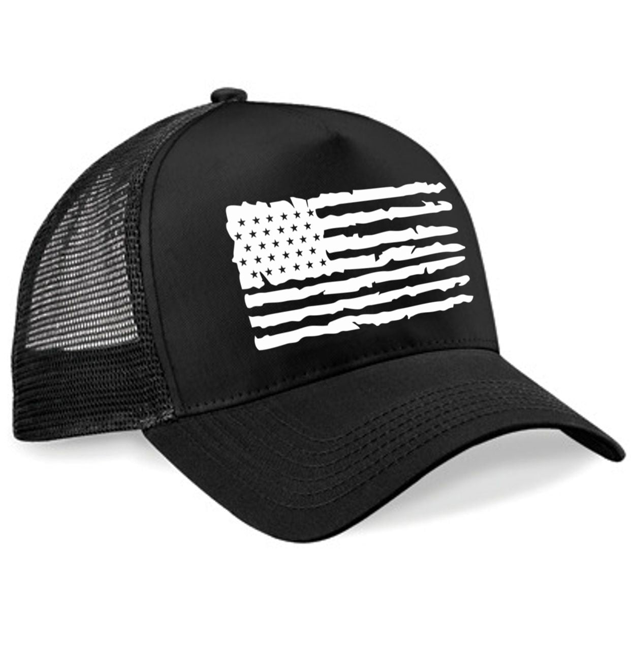 Trucker Cap USA Flagge black Edition